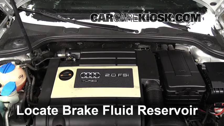2007 Audi A3 2.0L 4 Cyl. Turbo Brake Fluid Add Fluid